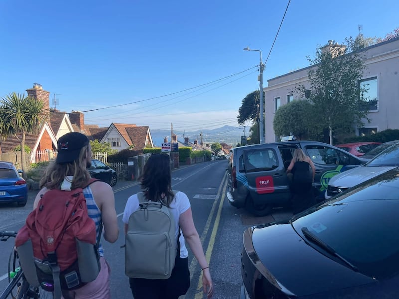 Colm Maye and Niamh Browne on Killiney Hill Road
