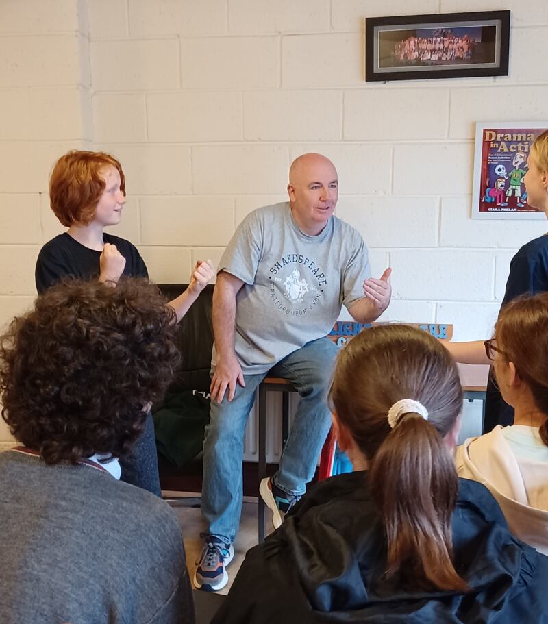 Drama teacher Paul Cullen, who runs Arclight Drama Studio in Cornelscourt, Dublin