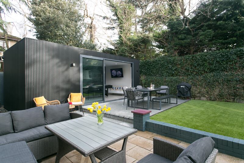 Garden room and patio