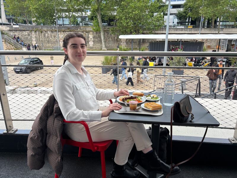 Sarah, a student at Université Paris-Panthéon-Assas, says students without scholarships can also struggle financially. Photograph: Naomi O'Leary