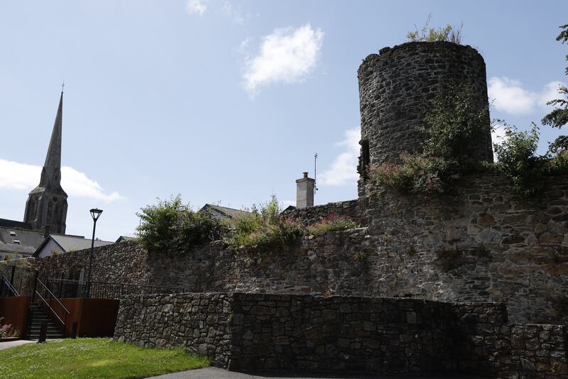 Part of the town wall at Robert Brennan Memorial Park, Abbey Street, Wexford. Photograph: