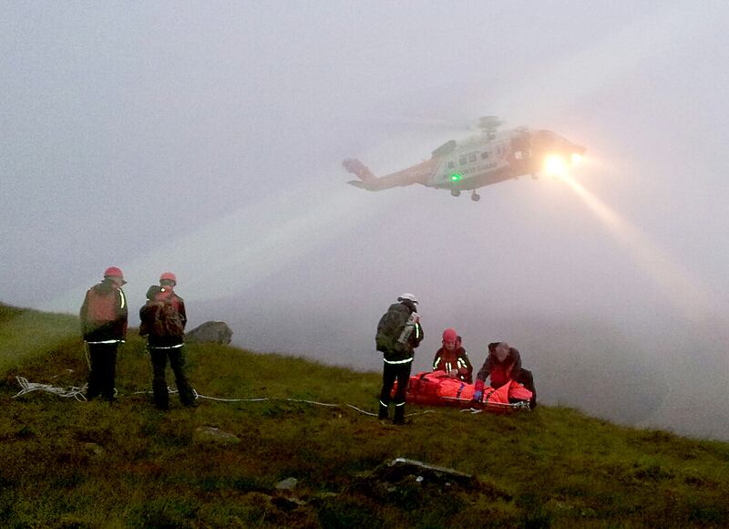 Kerry Mountain Rescue Team during a rescue operation