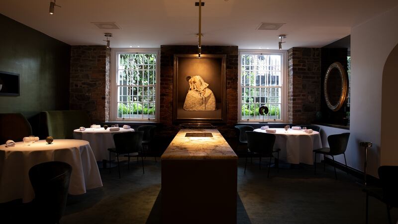 The dining room at Chapter One by Mickael Viljanen