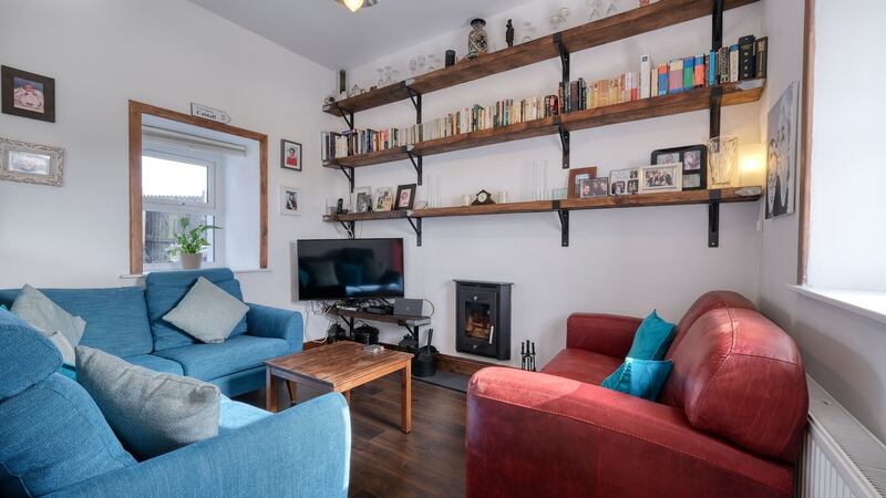 The living room.