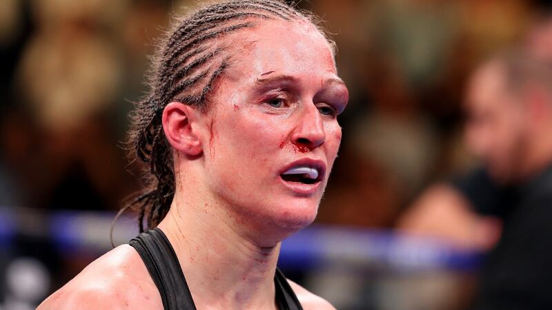 Katie Taylor could take a rematch with Delfine Pursoon. Photograph: Al Bello/Getty
