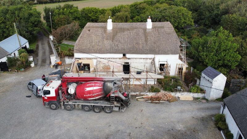 The work to replace the roof on the rear extension was one of those rare things that came in under budget.