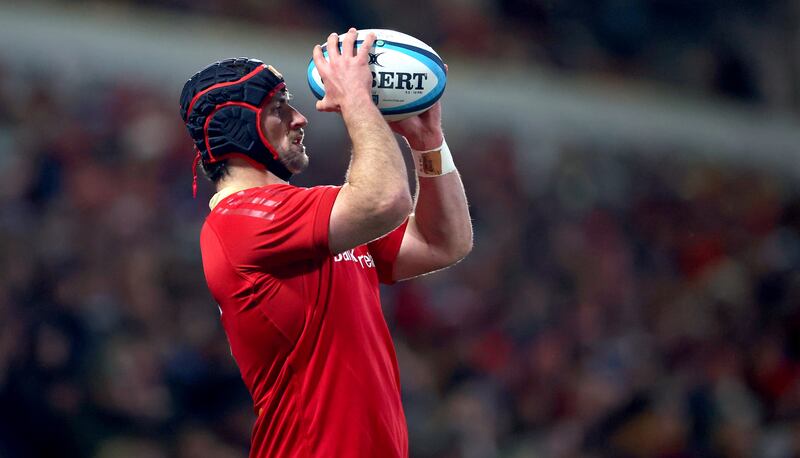 Munster hooker Diarmuid Barron has signed a two year contract extension with the province. Photograph: James Crombie/Inpho