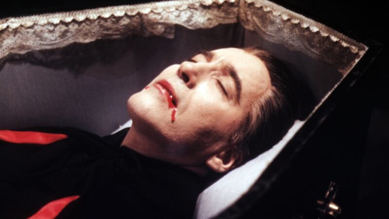 Christopher Lee in the 1958  film, ‘Dracula’, directed by Terence Fisher. Photograph: Silver Screen Collection/Getty Images