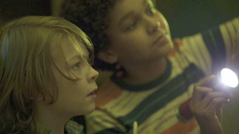 Jaden Michael and Oakes Fegley in Wonderstruck