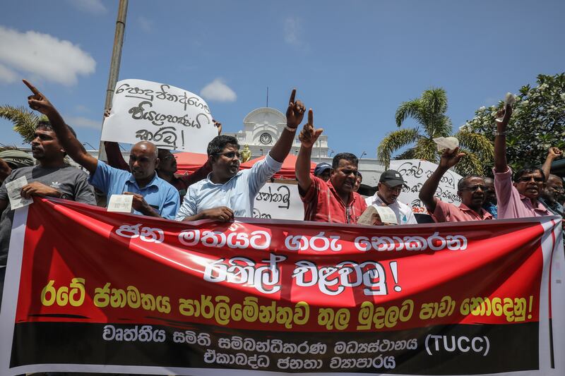 Sri Lanka crisis timeline: from galloping inflation to a president’s resignation, Photograph: Chamila Karunarathne/EPA