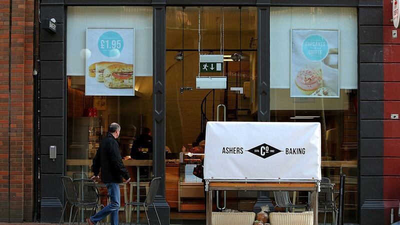 Ashers bakery on Royal Avenue in Belfast, as Christian bakers the McArthur family, who run Ashers Baking Company and who refused to make a cake with a pro gay marriage slogan, are expected to return to court today for an appeal. Photograph: PA