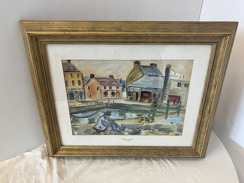 Fisher's Quay in Youghal by Norah McGuinness (€1,500-€2,500), Lynes and Lynes
