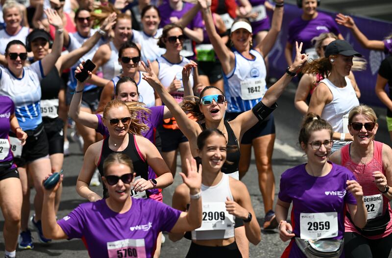 VHI Dublin Mini Marathon participants. Photograph: Ramsey Cardy/Sportsfile 