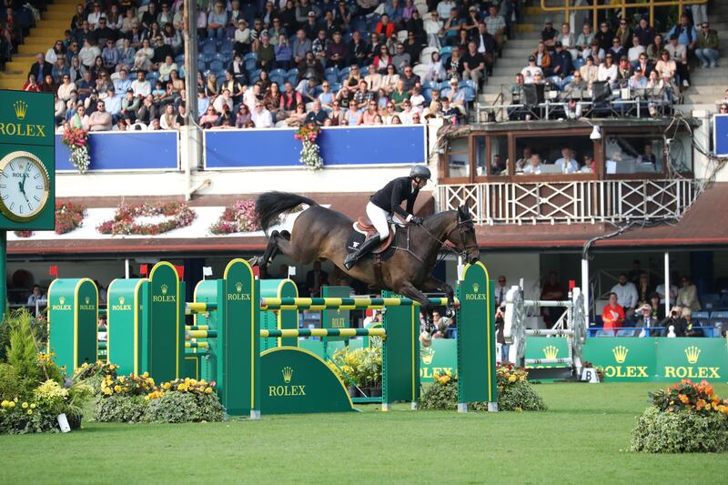 Rolex International Grand Prix of Ireland winners 2024, Martin Fuchs riding Conner Jei
