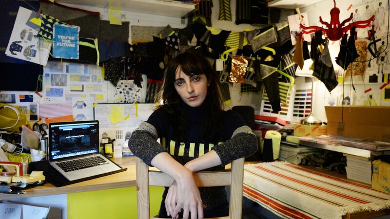 Pearl Reddington, knitwear designer, was the winner of this year’s Future Makers Award from the Crafts Council. Photograph: Alan Betson