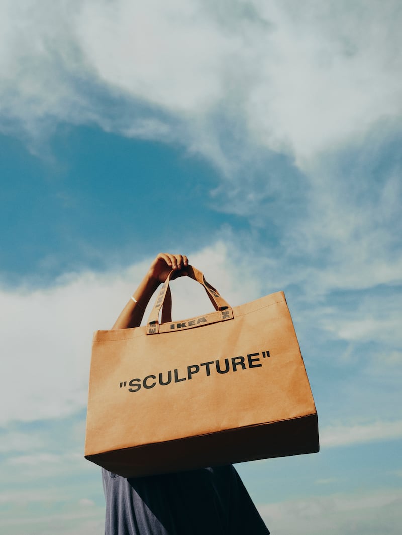 Ikea carrier bag gets a makeover from Virgil Abloh.