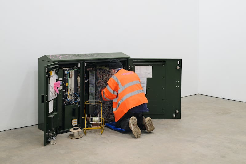 Ill Communication: Dion Kitson‘s sculpture. Photograph: Tom Bird