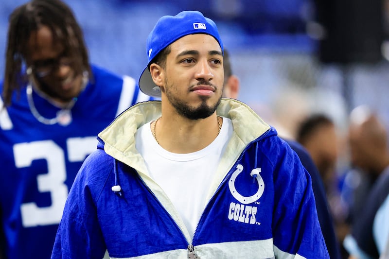 Tyrese Haliburton of Indiana Pacers: 'To half the world I’m just helping them make money on DraftKings or whatever. I’m the prop, you know what I mean. That’s what my social media mostly consists of.' Photograph: Justin Casterline/Getty Images
