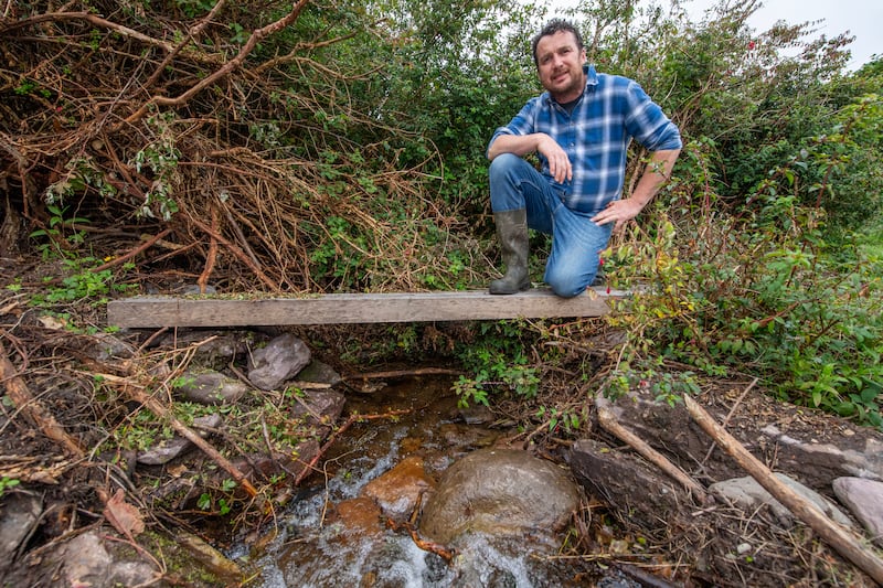 Farmer Tommy Reidy, farming for nature ambassador near Castlegregory in his wildlife corridor that goes down down to the sea. Photograph: Domnick Walsh