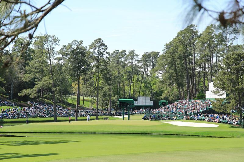 The last Par 5 presents a scary approach over water to a shallow green, as seen here.