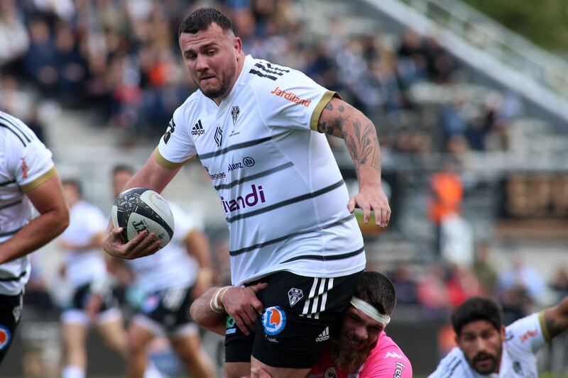 Brive prop Daniel Brennan in action against Stade Francais earlier this month. Photograph: Getty Images