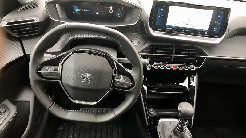 The revamp gets an update of Peugeot’s still-controversial i-Cockpit and the now Peugeot trademark small steering wheel