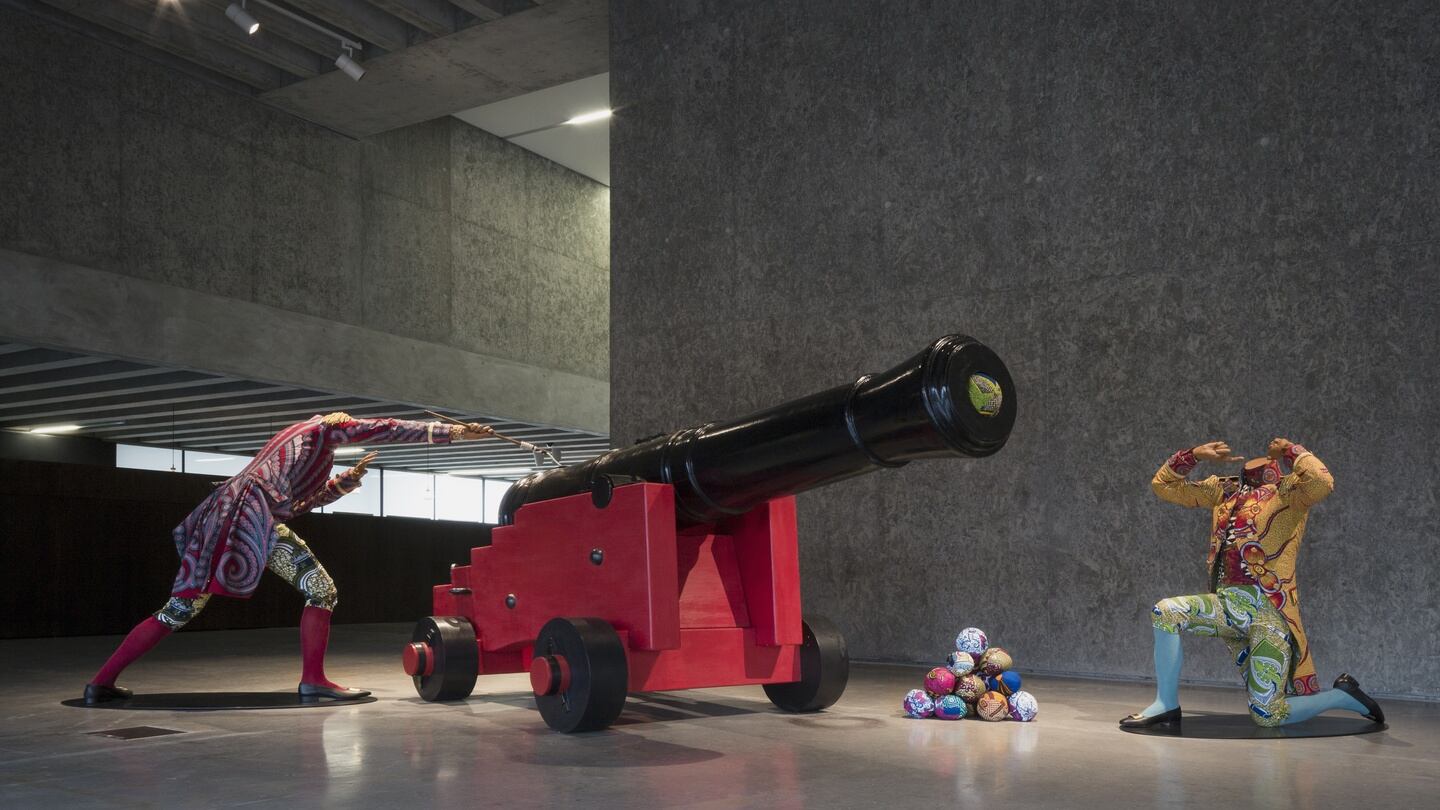From Yinka Shonibare’s Recreating the Pastoral exhibition at Visual Carlow. Photograph: Aisling McCoy
