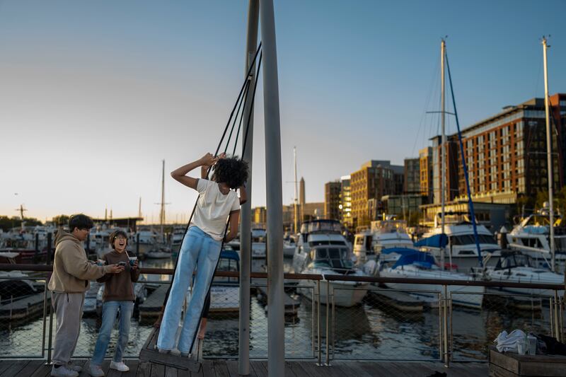 The Wharf development in Washington. Photograph: Doug Mills/The New York Times
