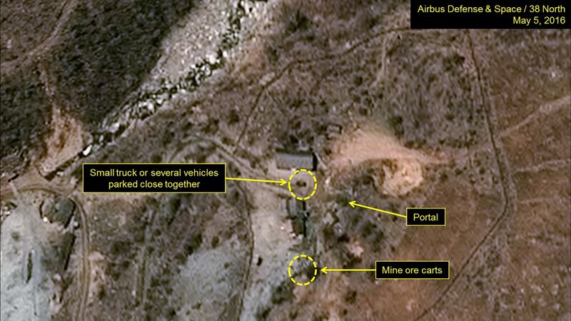 The Punggye-ri test site in North Korea is seen in an image from Airbus Defense and Space on May 5th. Photograph: Reuters
