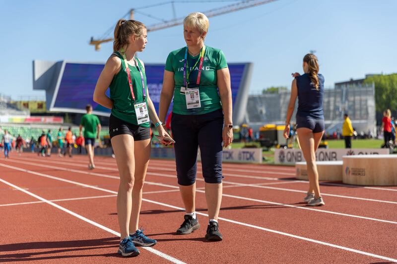 Louise Shanahan in preparation for her first World Championships appearance this week in Oregon. Photograph: Morgan Treacy/Inpho