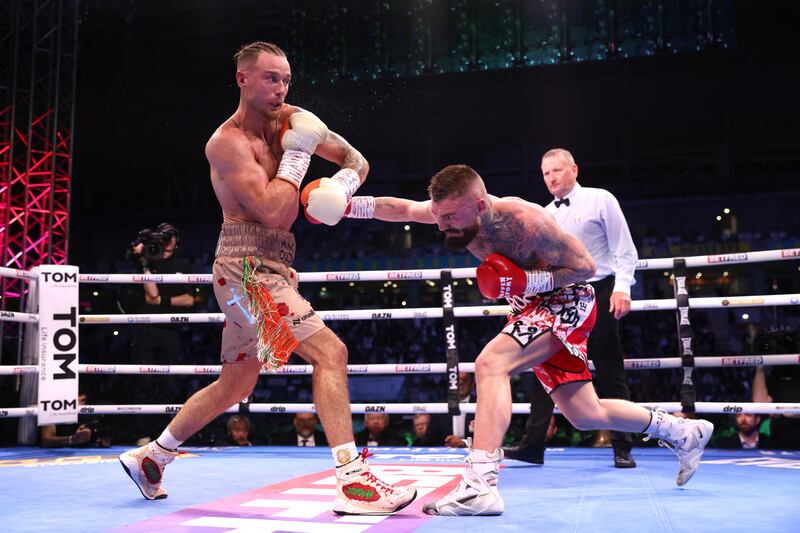 Paddy Donovan (left) and Lewis Crocker. Photograph: Peter Morrison/PA