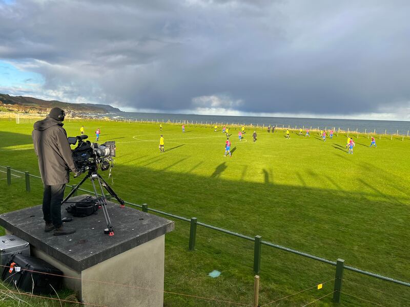 Carrowmena's pitch. The documentary focused on two clubs – Dunlewey Celtic from Gaoth Dobhair and Carrowmena up the top of the Inishowen Peninsula. 