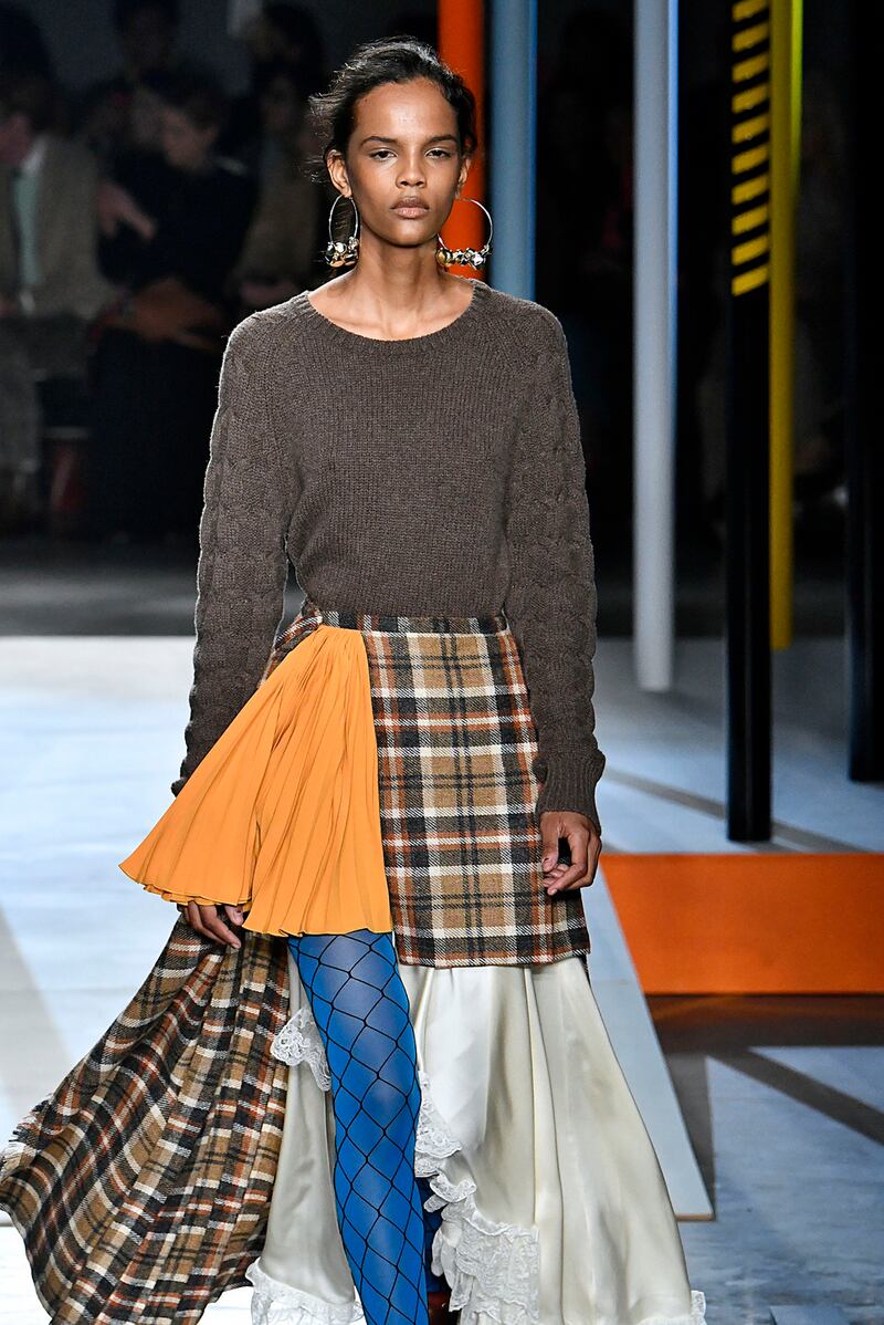 A hint of tulle from  Preen. Photograph:  Victor Virgile/Gamma-Rapho via Getty Images