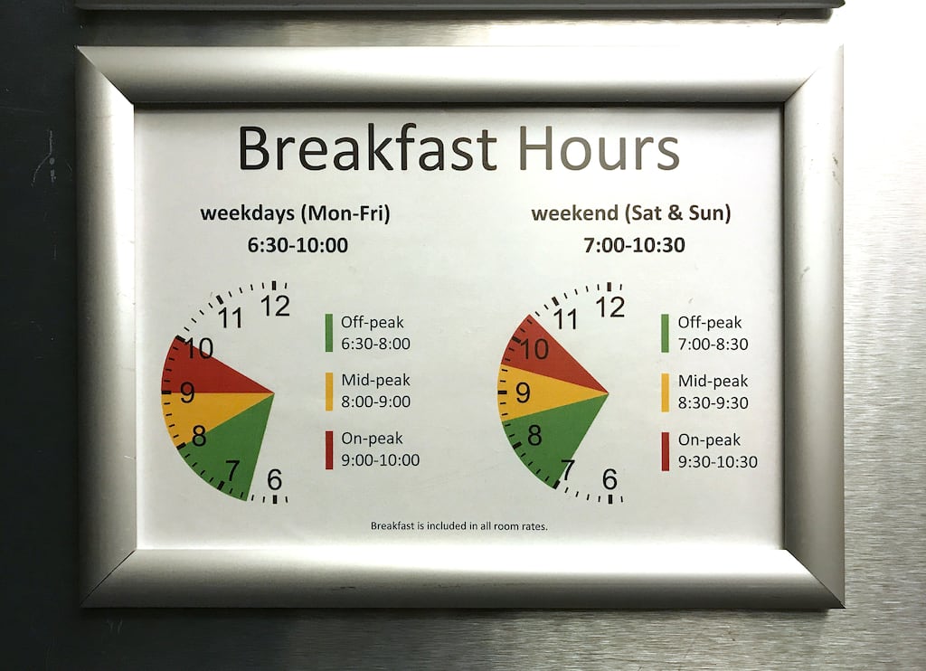 Signage using the typeface Calibri, which has been banned by US secretary of state Marco Rubio from use by the US State Department. Photograph: Lucas Fonts/New York Times