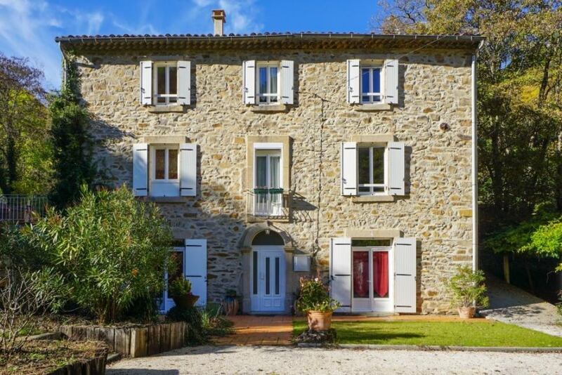 France: stone maison de maître in the Gard department