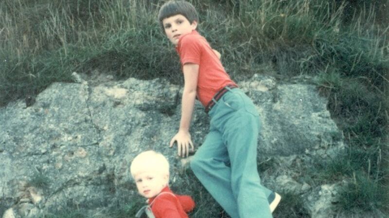 The author and his older brother, on an early family holiday. Photograph: K. Parnell