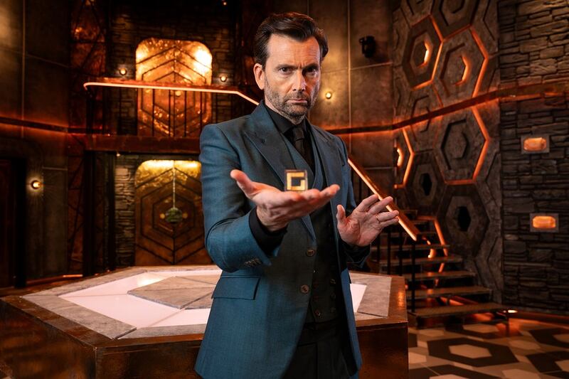 Genius Game: David Tennant presents the new gameshow. Photograph: Remarkable Entertainment