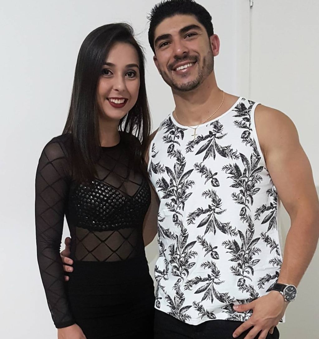 Bruna Fonseca and Miller Pacheco pictured together in 2019