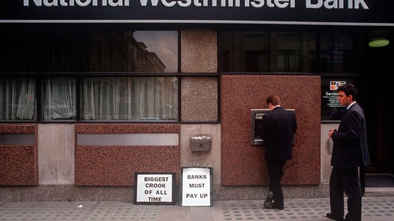 A National Westminster Bank branch in London  in 1994.
