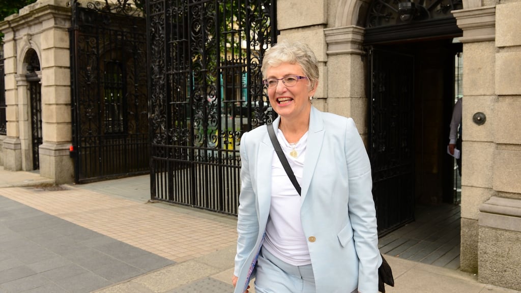 Talks continued last night with Independent Minister Zappone calling for commitment to tax justice. Photograph: Dara Mac Donaill
