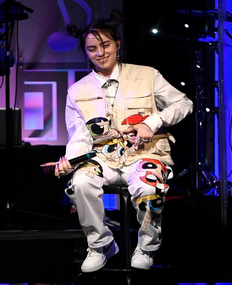 Billie Eilish at the 36th annual ASCAP Pop Music Awards on May 16th in Beverly Hills. Photograph: Frazer Harrison/Getty Images