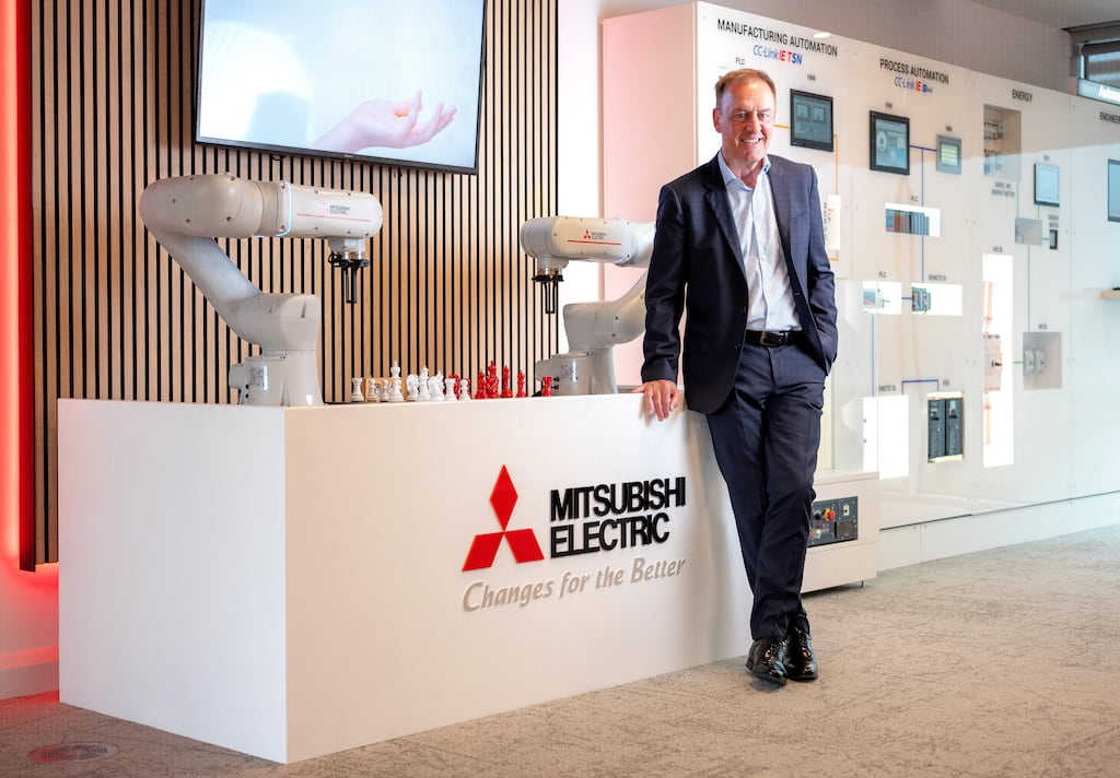 "Factories inherently produce waste. Our solutions help to minimise waste," says Ciaran Moody, president, Mitsubishi Electric Ireland