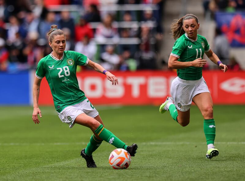 Ireland's Sinead Farrelly in the Ireland v US international friendly at Q2 Stadium, Austin, Texas on April 8th. Photograph: Ryan Byrne/Inpho