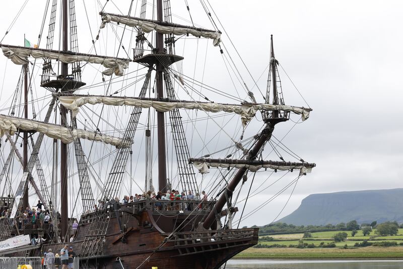 The Spanish Galleon El Galeón Andalucía in port at Sligo Harbour. Photograph: Nick Bradshaw