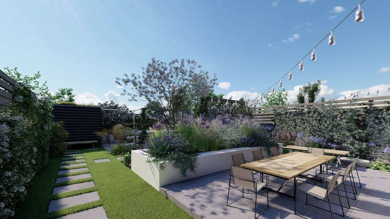 The Shared Spaces Family Garden by landscape architect Nicola Haines for Bloom 2021
