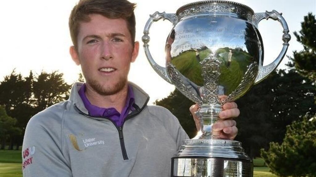 Cairndhu’s Neil McKinstry carded a final round 72 to complete a wire-to-wire victory in the Irish Youths Championship at Galway.