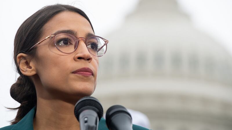 US representative Alexandria Ocasio-Cortez was among local politicians opposing the Amazon campus due to urban overcrowding and the city’s promise of billion-dollar tax breaks and incentives. Photograph:  Saul Loeb/AFP/Getty Images