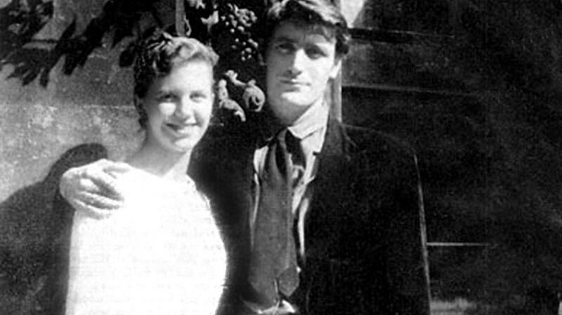 Sylvia Plath and Ted Hughes on their honeymoon, Paris, 1956. Photograph: Everett/REX Shutterstock