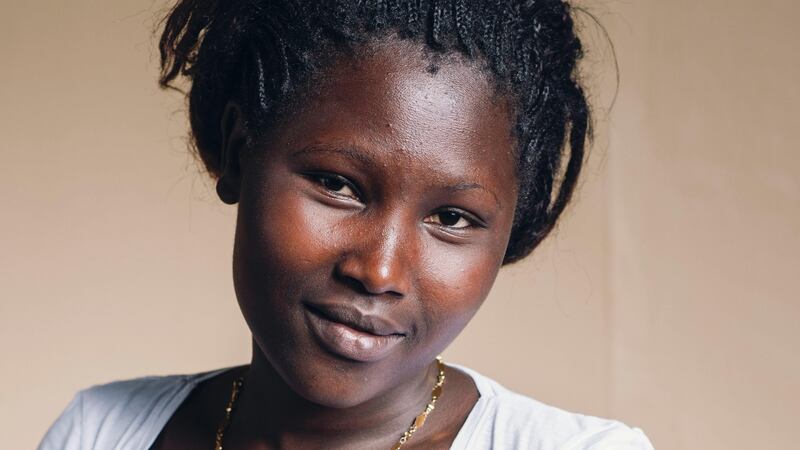 Stacy, assistant pattern cutter in Panah, Nairobi. Photograph: Fionn McCann