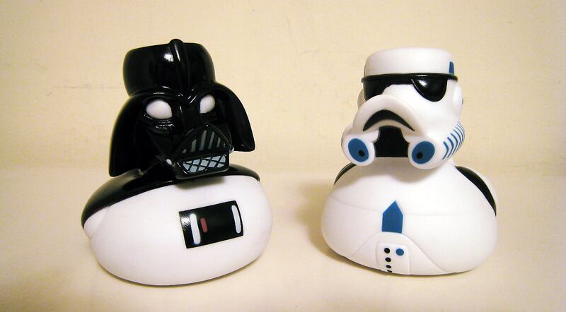 The dark side of the bath: Duck Fadar and Pondtrooper